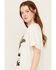 Image #2 - Wrangler X Diamond Cross Ranch Women's Eagle Short Sleeve Graphic Tee, White, hi-res
