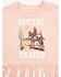 Image #2 - Shyanne Toddler Girls' Can't Be Tamed Short Sleeve Fringe Graphic Tee, Light Pink, hi-res