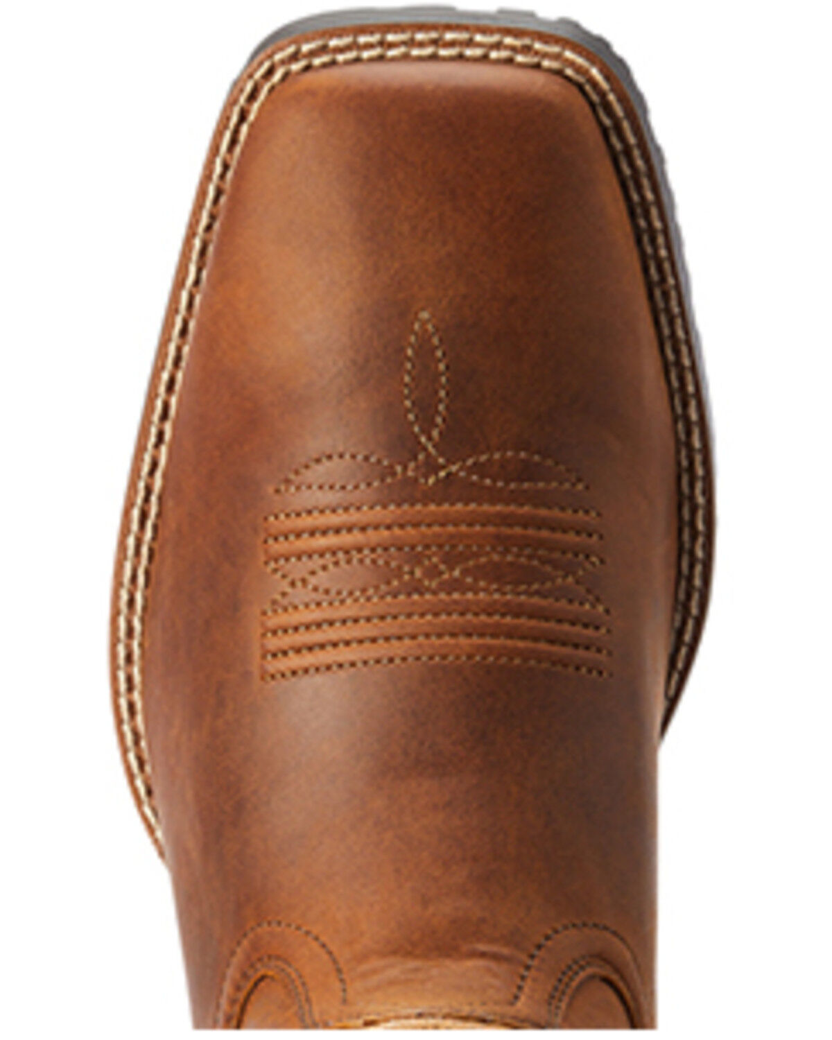 Image #4 - Ariat Men's Hybrid Ranchwork Western Boots - Broad Square Toe, Brown, hi-res