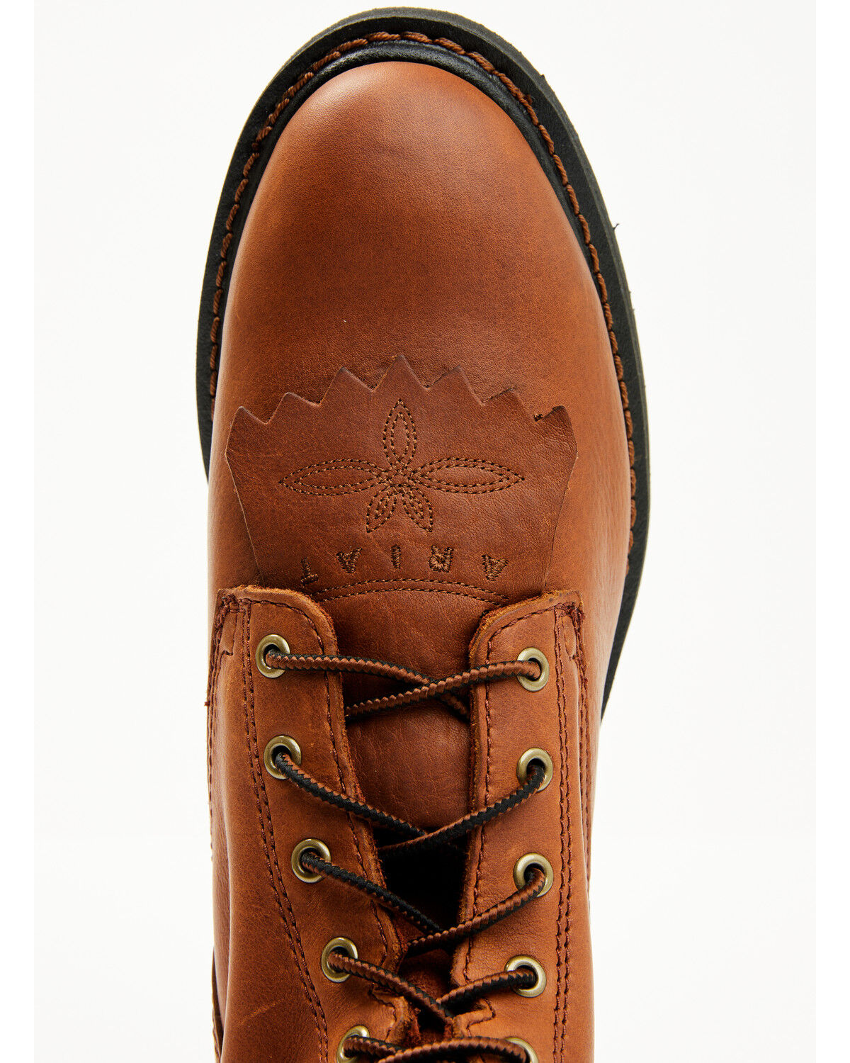 Image #6 - Ariat Men's Cascade 8" Lace-Up Work Boots - Soft Toe, Bronze, hi-res