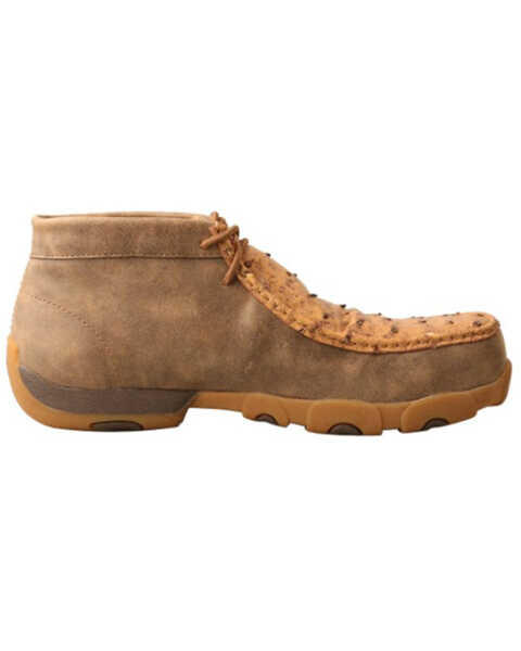 Image #2 - Twisted X Men's Exotic Full-Quill Ostrich Skin Work Shoes - Nano Composite Toe, Brown, hi-res