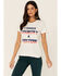 Image #1 - Bandit Women's White I Dance Country & Western Graphic Tee, White, hi-res