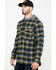 Hawx Men's Grey Plaid Hooded Flannel Work Shirt Jacket , Grey, hi-res