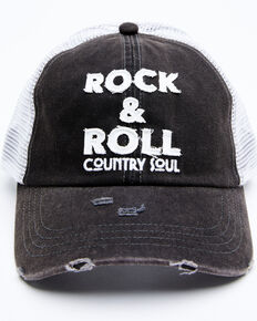 Idyllwind Women's Rock & Roll Country Soul Mesh Ball Cap , Black, hi-res