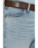 Image #3 - Wrangler Men's Cowboy Cut Vintage Light Wash Regular Fit Stretch Denim Jeans, Light Wash, hi-res