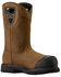 Image #1 - Ariat Men's Longview Shock Shield Waterproof Work Boots - Composite Toe, Brown, hi-res