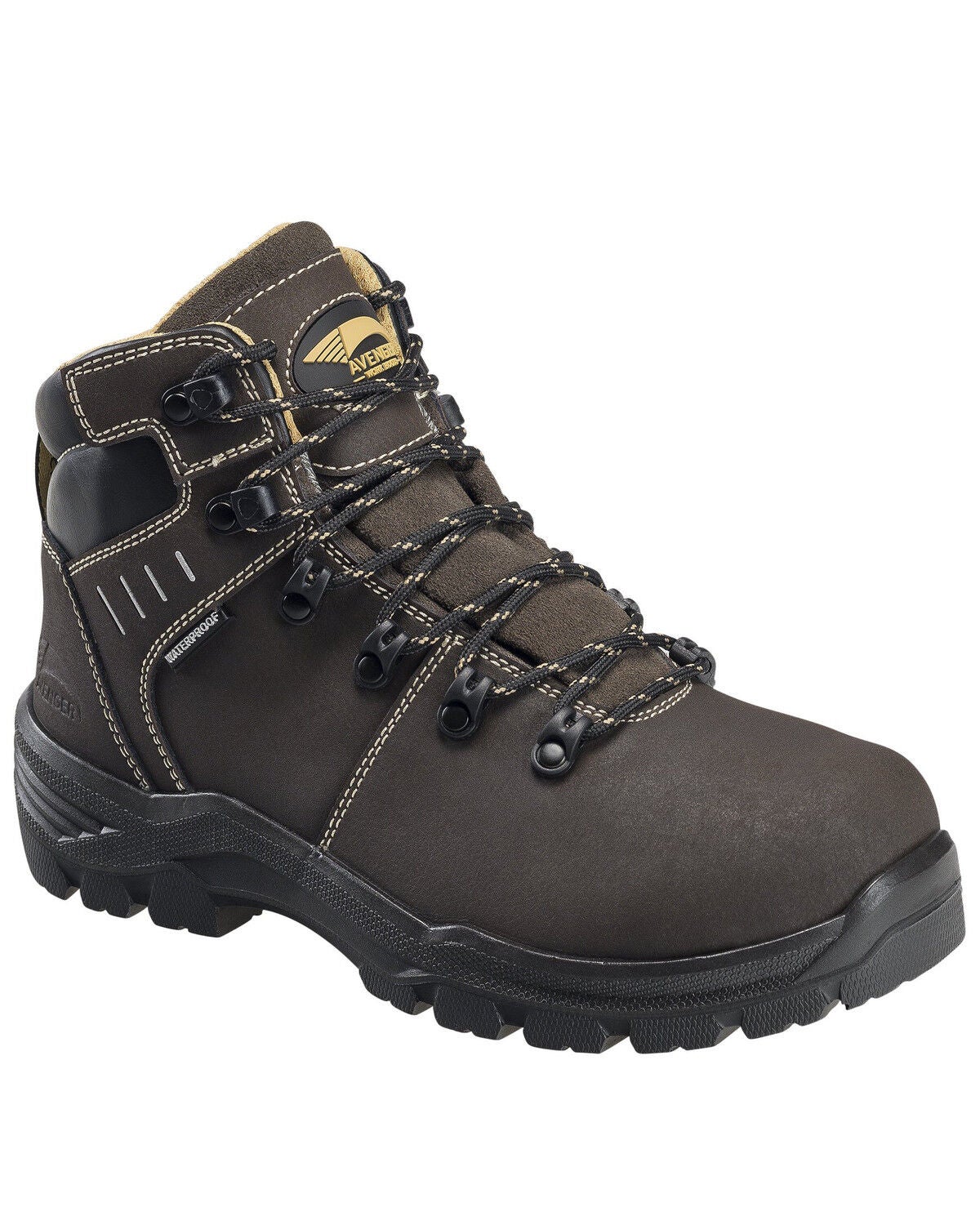 Avenger Women's Foundation Met Guard Waterproof Work Boots - Composite Toe, Brown, hi-res