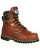 Georgia Boot Men's 8" Lace-Up Work Boots - Steel Toe, Briar, hi-res