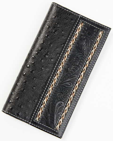 Cody James Men's Stitched Rodeo Wallet , Black, hi-res