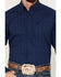 Image #3 - Ariat Men's Gidion Large Plaid Long Sleeve Button Down Shirt, Navy, hi-res