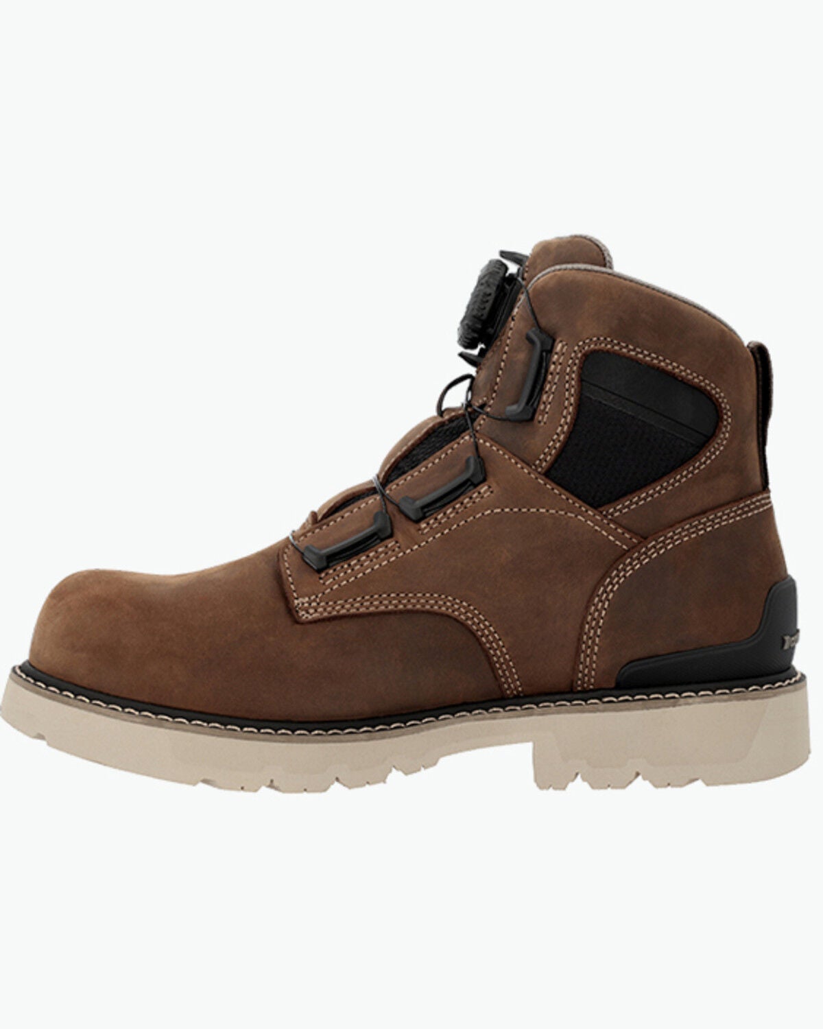 Image #3 - Georgia Men's 6" Carbon Flex BOA Work Boots - Soft Toe, Brown, hi-res
