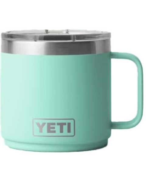 Yeti Rambler® 14oz Stackable Mug with MagSlider™ Lid , Seafoam, hi-res