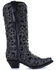 Image #2 - Corral Women's Inlay Embroidery Western Boots - Snip Toe, Black, hi-res
