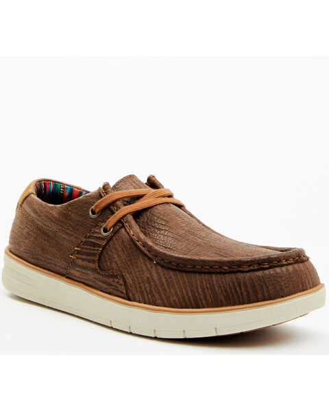Image #1 - RANK 45® Men's Griffin Casual Shoes - Moc Toe , Chocolate, hi-res