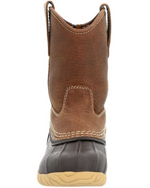Image #4 - Georgia Boot Boys' Marshland Pull On Muck Duck Boots , Brown, hi-res