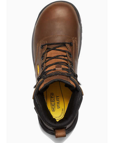 Image #3 - Keen Men's Chicago Waterproof Work Boots - Composite Toe, Brown, hi-res