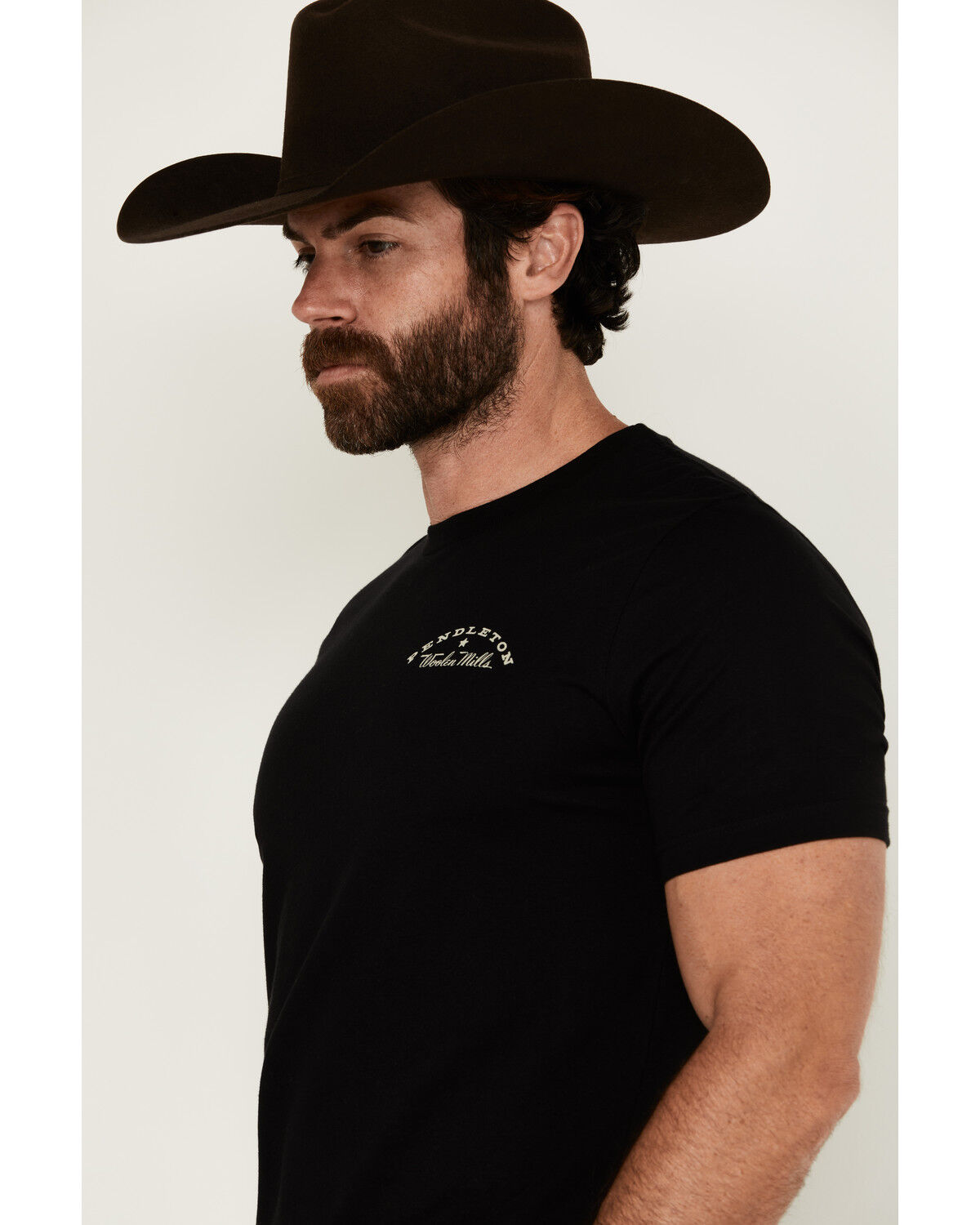 Image #4 - Pendleton Men's Boot Barn Exclusive Eagle Logo Short Sleeve Graphic T-Shirt, Black, hi-res