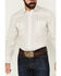 Image #3 - Roper Men's Striped Long Sleeve Pearl Snap Western Shirt - Tall , Cream, hi-res