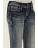 Image #4 - Grace in LA Girls' Medium Wash Horse Patch Pocket Bootcut Stretch Denim Jeans, Medium Wash, hi-res