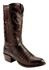 Image #1 - Lucchese Men's Charles Crocodile Belly Cowboy Boots - Round Toe, Black Cherry, hi-res