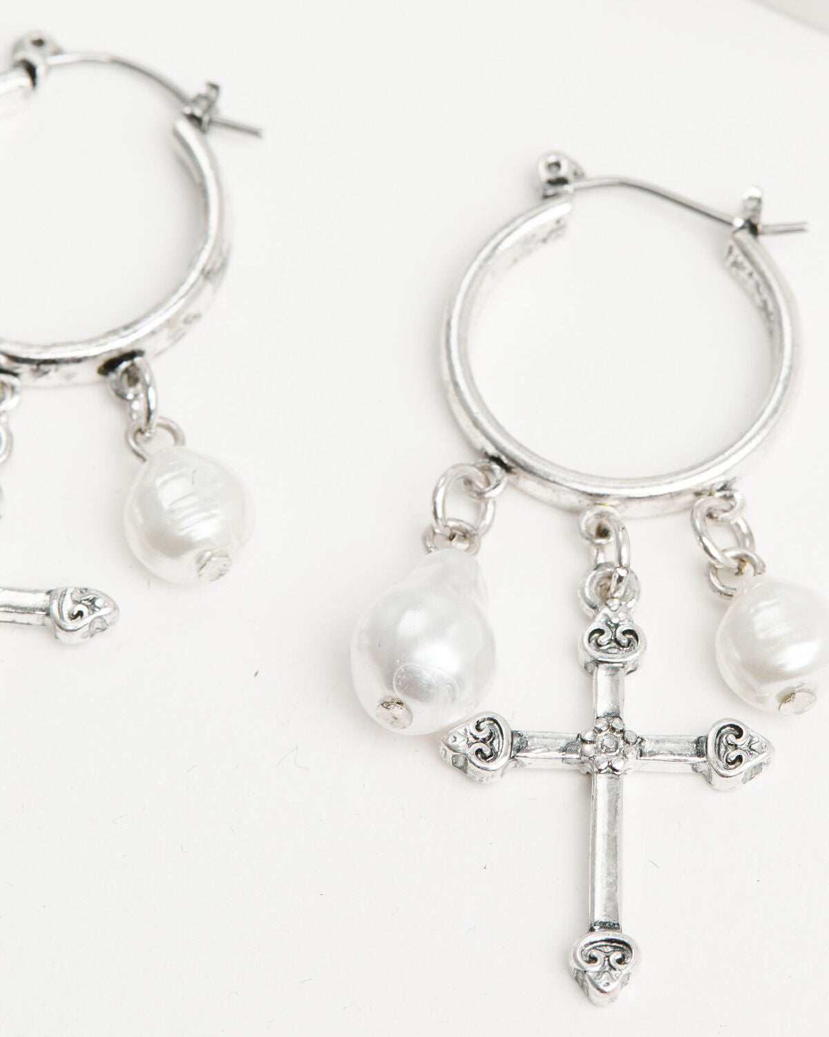 Image #2 - Shyanne Women's Hoop Earrings Set - 3 Piece, Silver, hi-res