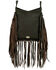 Image #2 - American West Women's Studded Fringe Handbag, Chocolate, hi-res