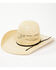 Image #1 - Rodeo King Broken Horn 25X Straw Cowboy Hat , Black, hi-res