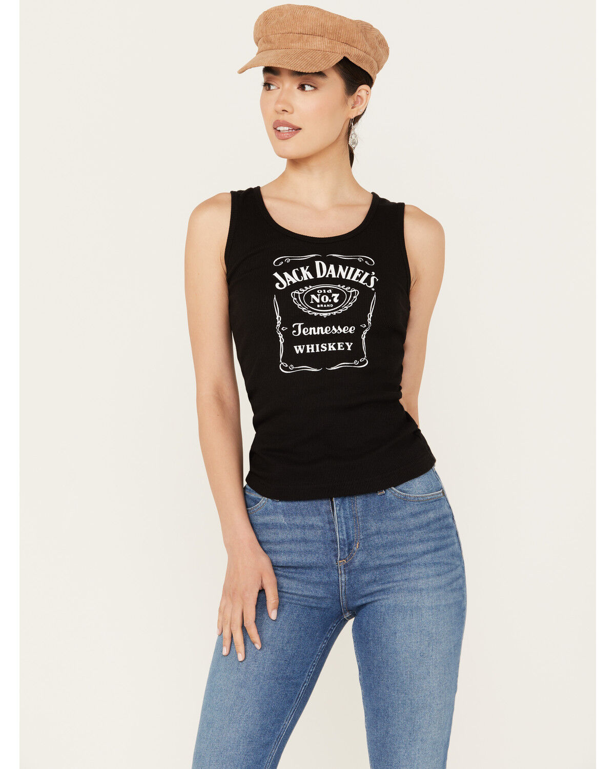 Image #1 - Jack Daniels Women's Whiskey Logo Tank, Black, hi-res
