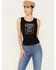 Image #1 - Jack Daniels Women's Whiskey Logo Tank, Black, hi-res