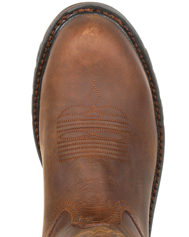 Georgia Boot Men's Carbo-Tec LT Waterproof Work Boots - Composite Toe, Brown, hi-res