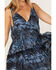 Image #3 - Free People Women's Julianna Abstract Print Maxi Dress, Navy, hi-res