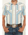 Image #3 - Ariat Men's Hilton Retro Fit Striped Short Sleeve Snap Western Shirt, Off White, hi-res