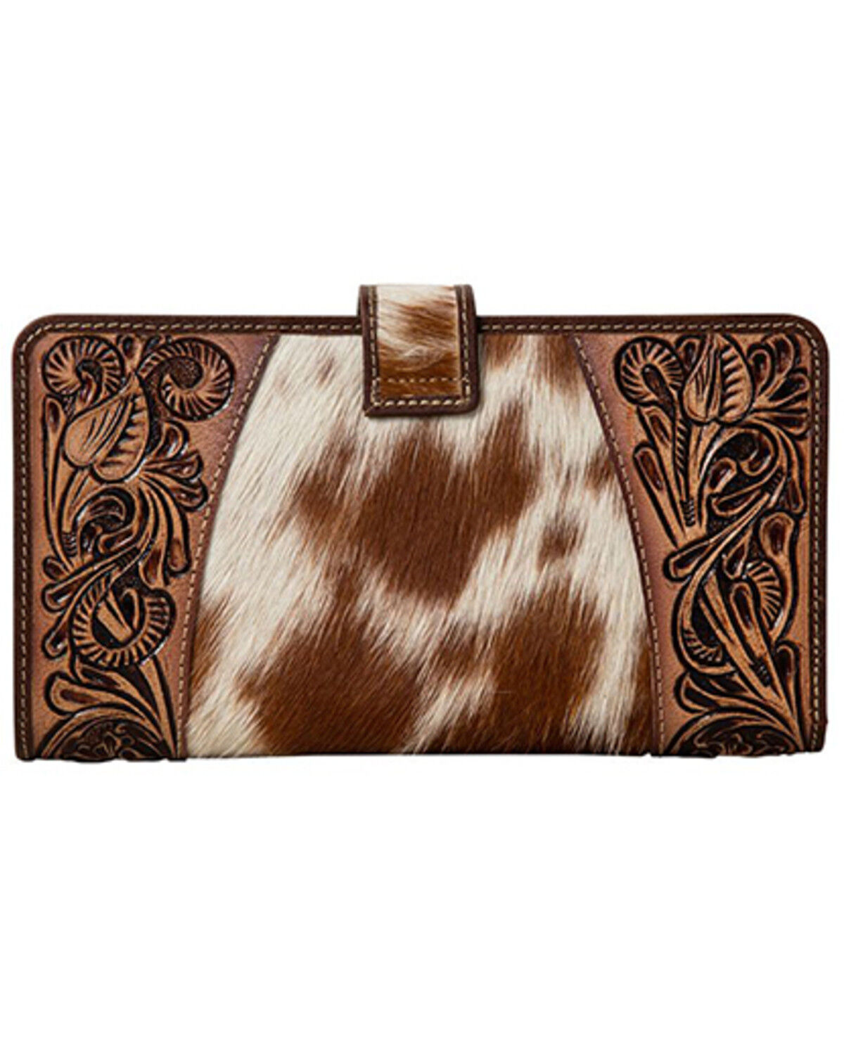 Image #3 - Myra Bag Women's Roscoe Hand-Tooled Wallet, Brown, hi-res
