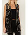 Image #3 - Fornia Women's Paisley Studded Longline Vest, Black, hi-res