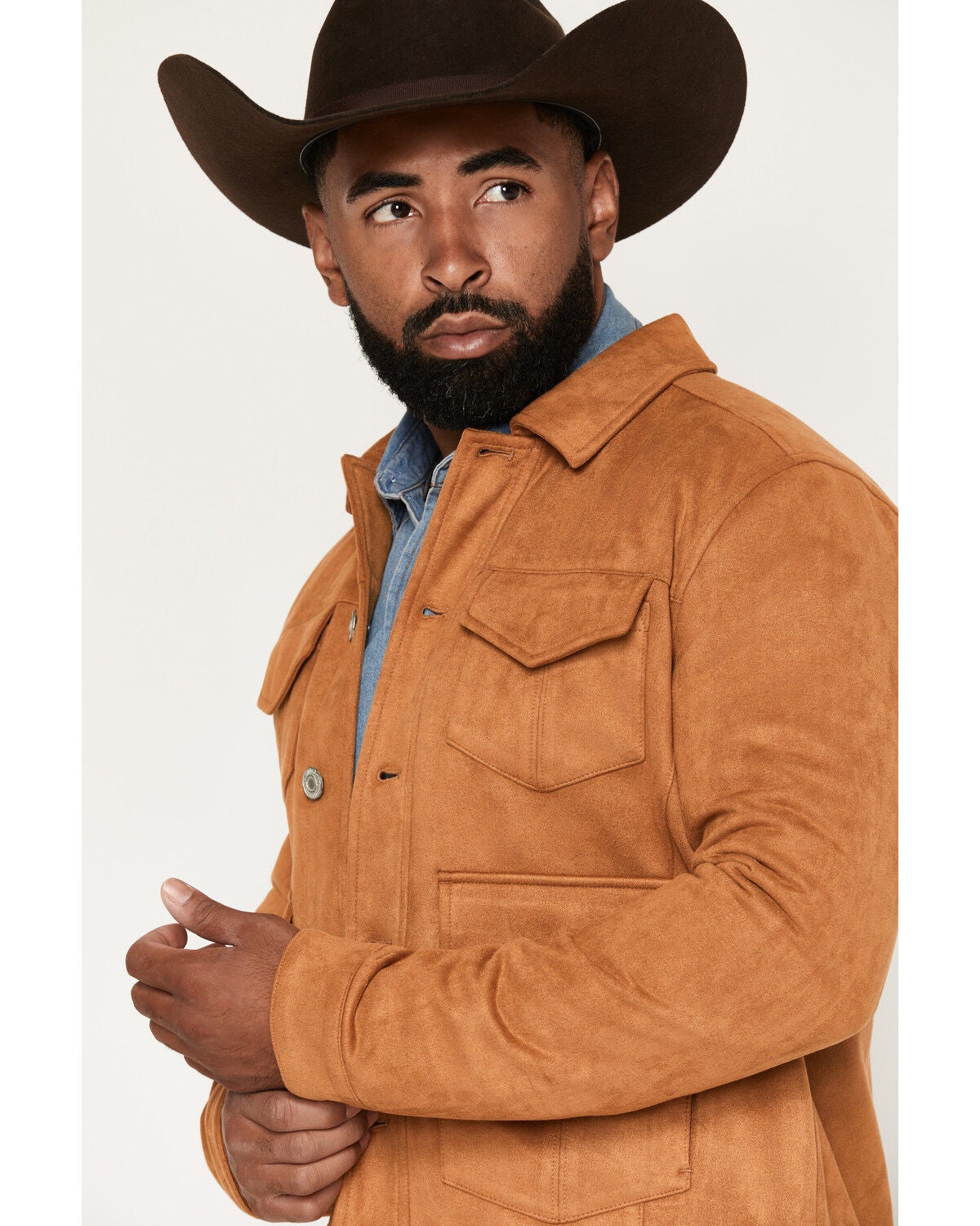 Image #2 - Moonshine Spirit&reg;&nbsp;Men's High Noon Faux Suede Leather Jacket, Camel, hi-res