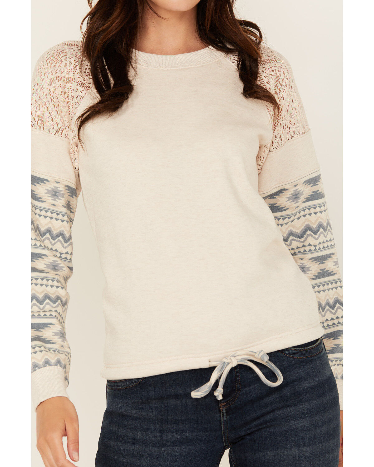 Image #3 - Shyanne Women's Printed Pullover Sweatshirt, Blue, hi-res