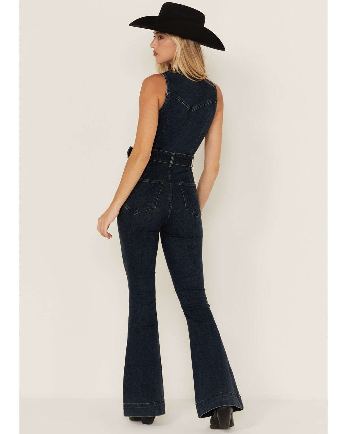 Image #4 - Show Me Your Mumu Women's Jacksonville Dark Wash Denim Jumpsuit, , hi-res