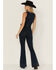 Image #4 - Show Me Your Mumu Women's Jacksonville Dark Wash Denim Jumpsuit, , hi-res