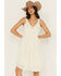 Image #1 - Shyanne Women's Crochet Trim Sleeveless Mini Dress, Cream, hi-res