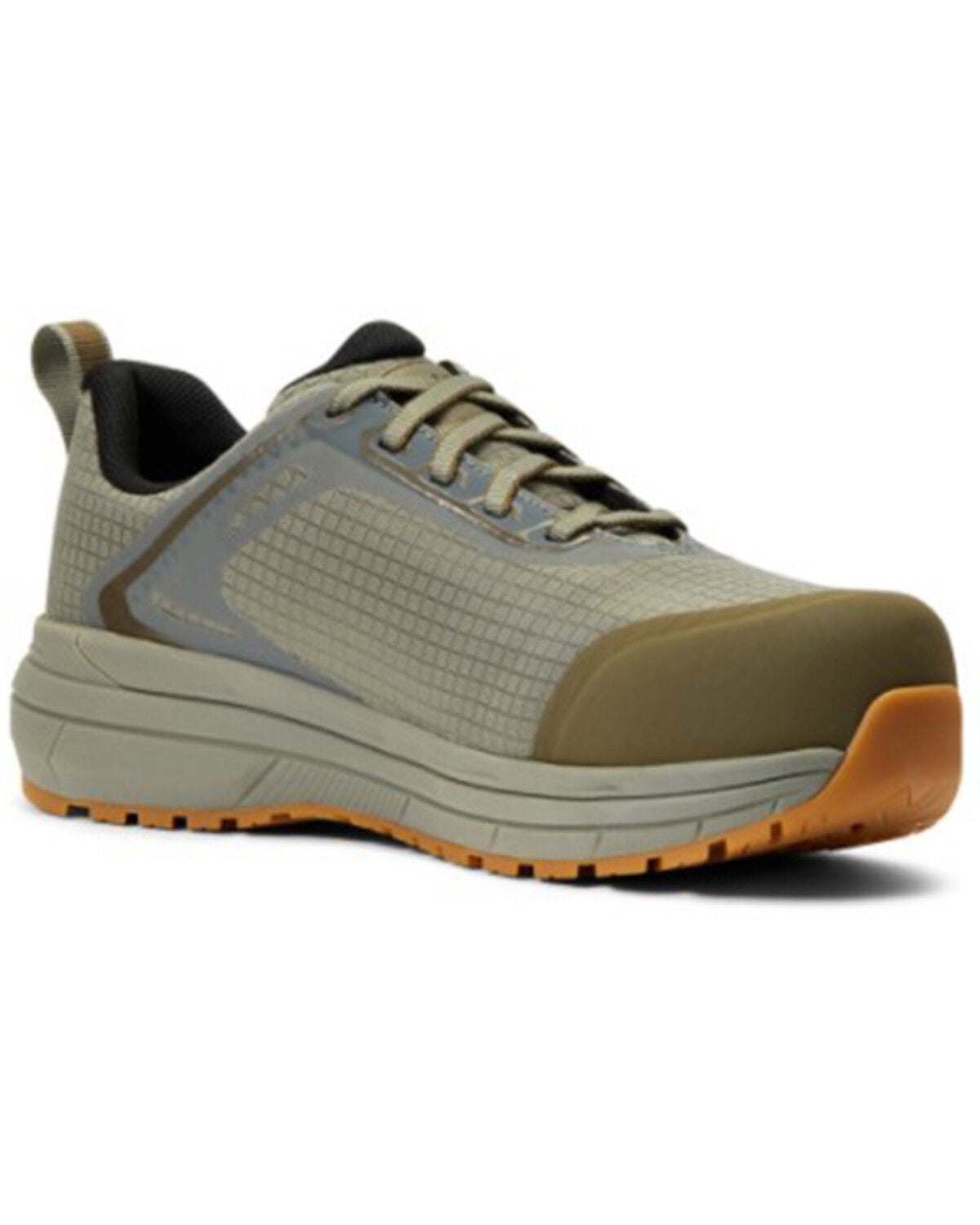 Ariat Women's Outpace Lace-Up Work Sneaker - Composite Toe, Green, hi-res