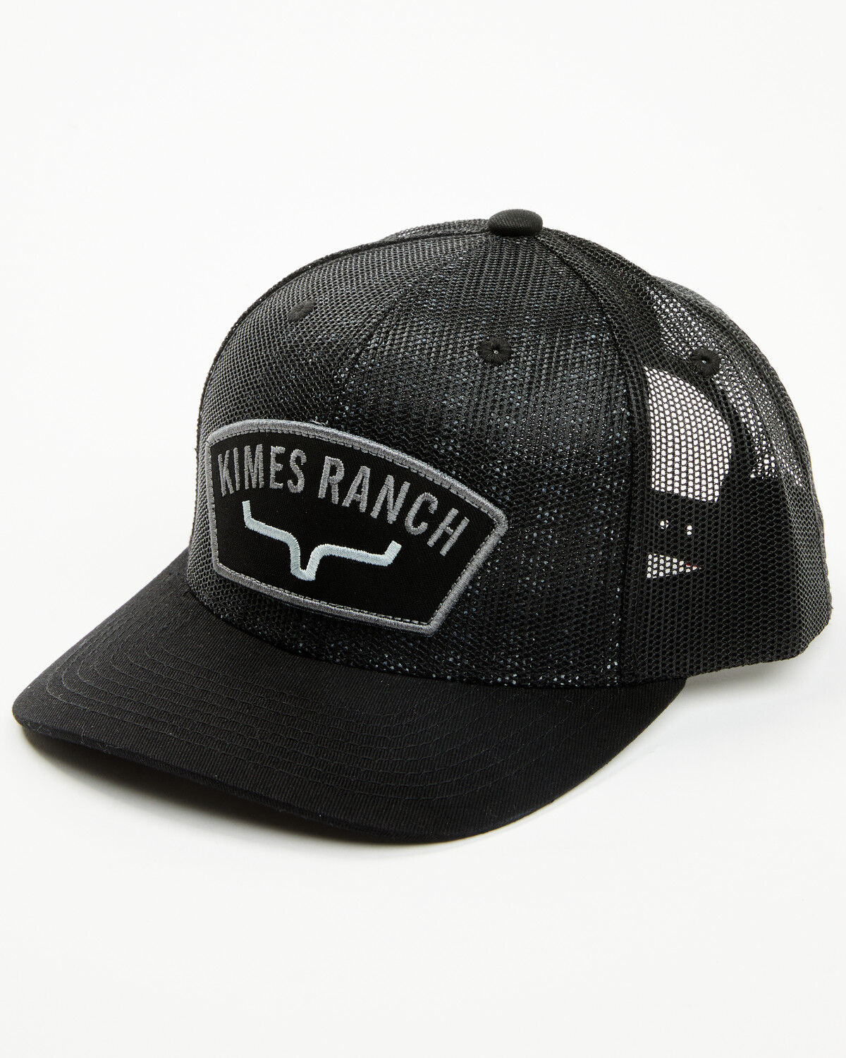 Image #1 - Kimes Ranch Men's Maverick All Mesh Ball Cap, Black, hi-res