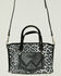 Image #3 - Wrangler Women's Boot Barn Exclusive Leopard Print Handbag, Black, hi-res