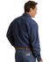Image #3 - Wrangler Men's Indigo Denim Long Sleeve Work Shirt - Tall, Indigo, hi-res
