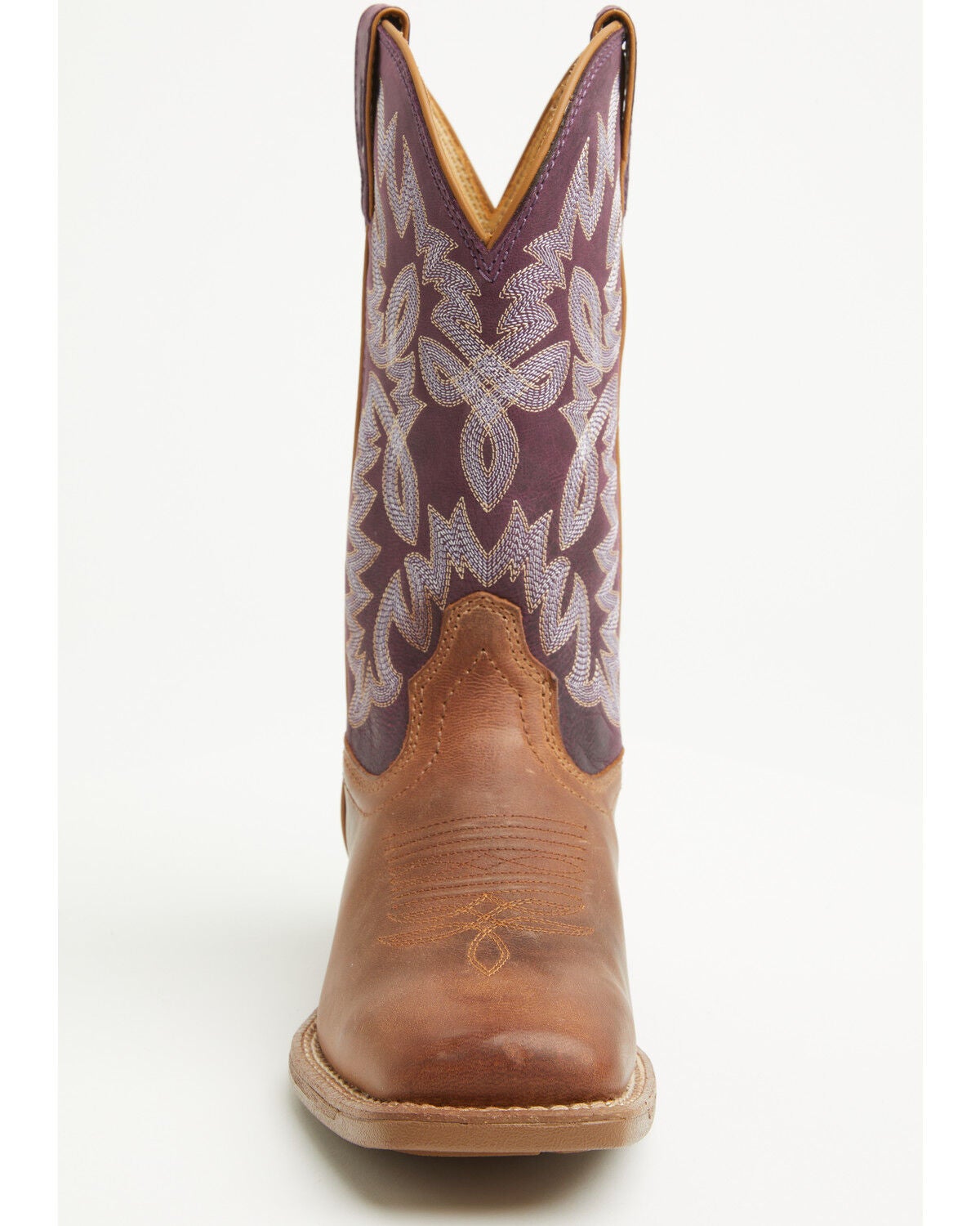 Image #4 - Justin Women's Ashtyn Performance Western Boots - Broad Square Toe, Tan, hi-res