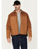 Image #1 - Dickies Men's Eisenhower Wax Coated Canvas Work Jacket, Brown, hi-res