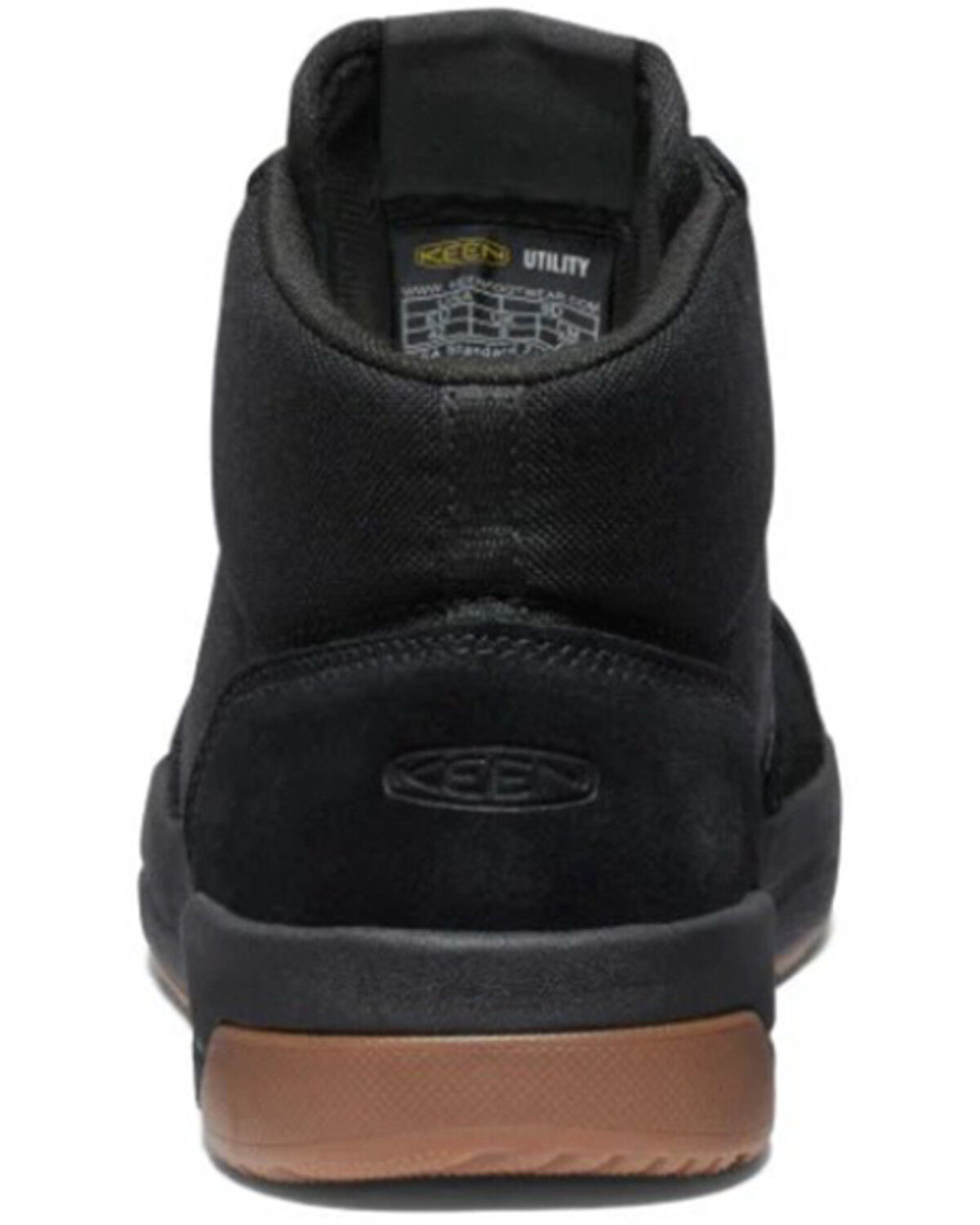 Image #4 - Keen Men's Kenton Mid Work Shoes - Carbon Toe, Black, hi-res