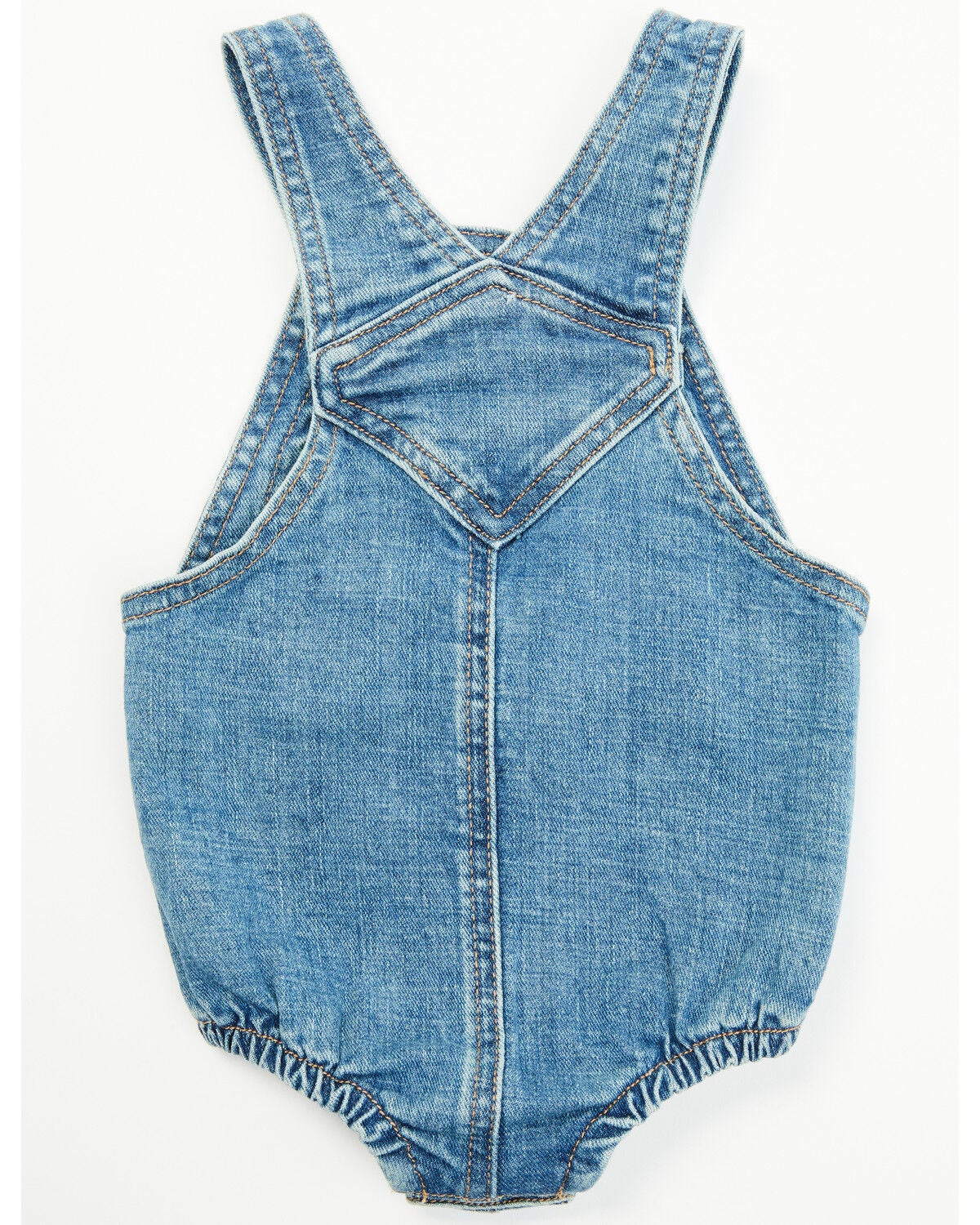 Image #3 - Wrangler Infant Boys' Boot Barn Exclusive Denim Overall Onesie, Blue, hi-res