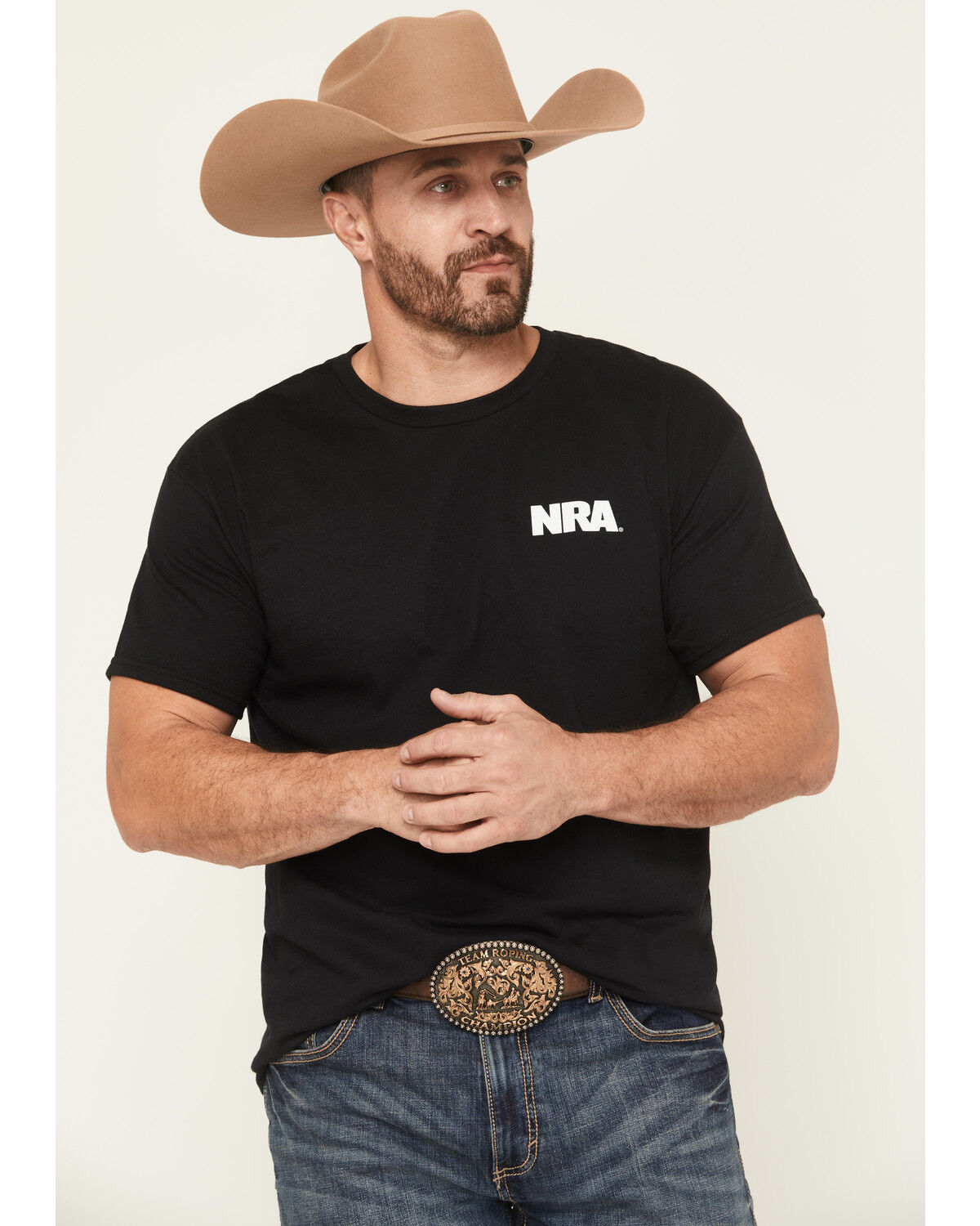 Image #2 - NRA Men's 2nd Amendment Patriotic Short Sleeve Graphic T-Shirt, Black, hi-res