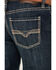 Image #4 - Rock & Roll Denim Men's Double Barrel Dark Vintage Wash Relaxed Straight Reflex Denim Jeans, Dark Medium Wash, hi-res