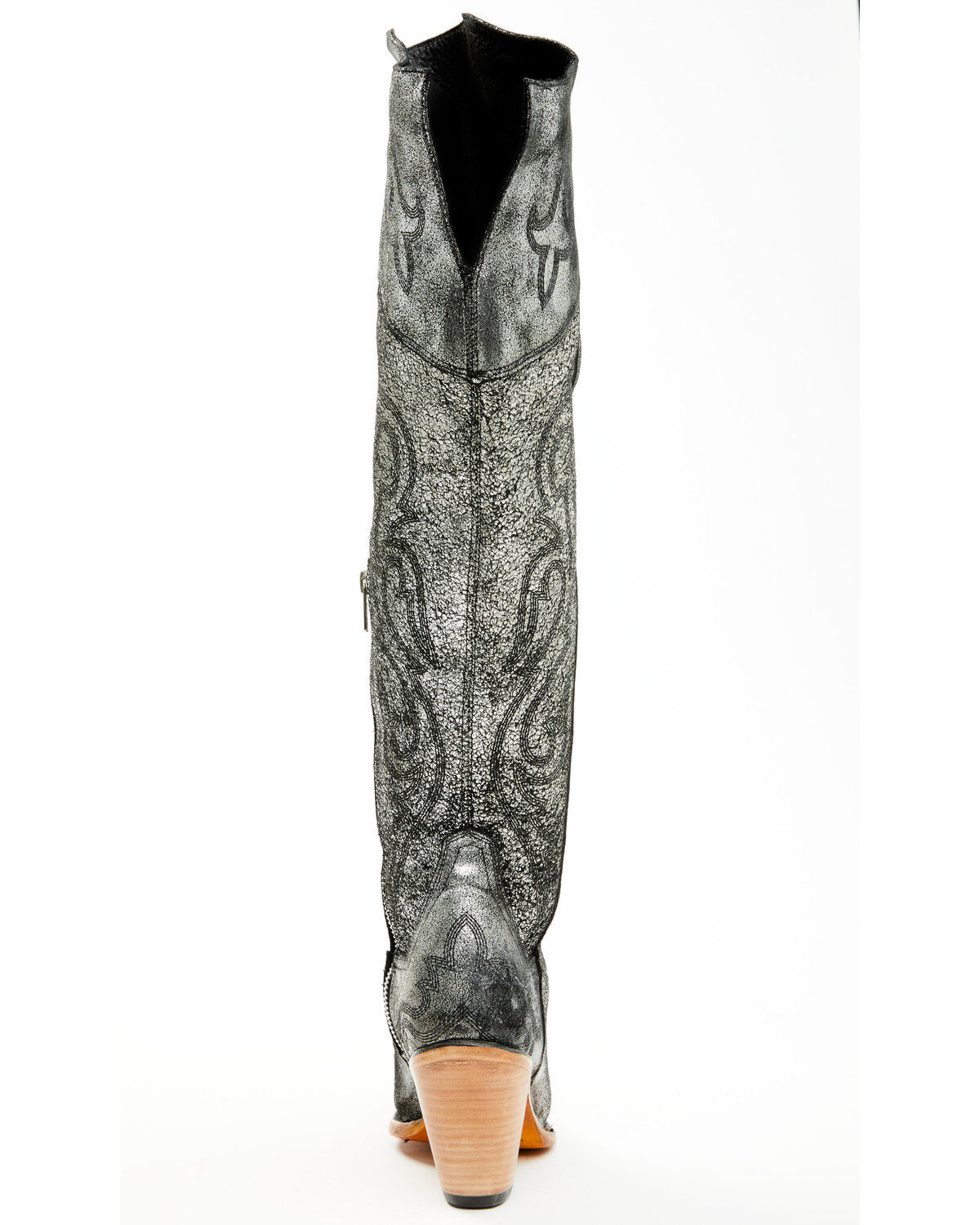 Image #5 - Corral Women's Metallic Tall Western Boots - Snip Toe, Silver, hi-res